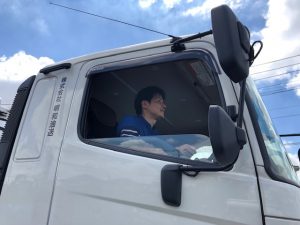 タンクローリーの運転